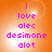 A static image with orange background and pink text reading 'i love alec desimone a lot' in four identical