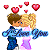 Pixelated image of two figures embracing, surrounded by floating red hearts against a white background.