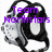 Two side-by-side pixelated images of a black-and-white cartoon character with purple text overlays reading "Team Northstars" and "Wresting".