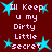Static pixel art icon with maroon background featuring pink text and cyan starbursts.