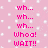 Pink pixelated background with white square patterns and pink text reading 'wh... wh... wh... Whoa! WAIT!! OH! I thought PINK was DIAMONDS are a girls bestfriend?'