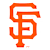 Pixelated orange and white stylized 'SF' monogram with thick outlines on gray background.