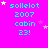 A bright pink background displays repeated cyan text 'sollelot 2007 cabin 23!' with scattered white and pink stars.