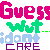 Pixelated text in pink, green, light blue, and purple reads "Guess what... I don't care" on a white background.