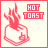 Pixelated red toast with flames above it and 'HOT TOAST' text in pink boxes on a light background.