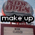A four- shows a brain-shaped sign with 'CLOSED' text, where the top-left and top-right display 'make up your mind' text and the bottom-left and bottom-right display 'gawsh.' text
