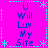 Pixelated text on a bright pink background with cyan decorative elements arranged in a pattern