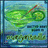 Pixelated green cartoon character with red-tipped staff, blue background, and partially visible text at bottom.