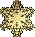 star-shaped pixel art icons with color gradients transitioning from warm to cool tones across and