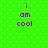 Green background with white dots and purple text reading 'i am cool' in two identical vertical
