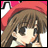 A pixelated anime-style character with brown hair and a red beret on the left, next to black background text reading "Anime IM" and "com" on the right.