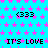 A static digital image with a bright cyan background covered in repeating pink star shapes, featuring repeated text elements and symbols.