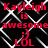 Red text on black background with white geometric pattern repeating across the image.
