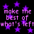 Purple star shapes float against a black background while pink text repeats 'make the best of what's left' in a pixelated font.