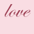 Pink background with cursive and serif text reading 'love is such a simple thing i love you do you love me?' in varying shades of pink.