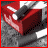 Red box with white stripes on gray background, text changes from 'Be Smart, Start!' to 'Be Smart, Start!' with pixelated text variations.