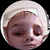 Pixelated cartoon-style face with light hair and closed eyes, featuring a teal text overlay reading 'i am bodacious' on the right side.