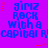 A static image with a bright purple background featuring repeated blue text and red star accents arranged in two