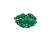 Green lips icon with varying mouth shapes and text reading KISS ME I'M IRISH on a white background.