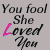 nine identical text-based animations showing "You fool She Loved You" with varying pink highlights on different letters across frames