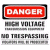 A 50x50 pixel animated buddy icon featuring a red 'DANGER' warning sign on the left and green text 'Original Icons .com' on the right, displayed as two static frames in a contact sheet layout.