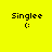 Four display 'Singlee' text with a smiley face on yellow and green backgrounds