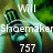 A pixelated image of a green and black Monster Energy drink can with overlaid text, showing animation changes between frames.
