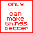 Red pixelated text on white background with red border, displaying 'only time can make things better' in two , with 'time' appearing in lighter red in some frames