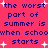 Pixelated text repeats 'the worst part of summer is when school starts' on a bright pink background with white starbursts.