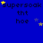 Blue background with repeated text 'supersoak' and 'tht hoe', yellow stars scattered across, some stars animate to different positions.