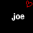 Red heart symbol above two white 'joe' text elements on black background.