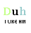 Pixelated text and symbols on a white background with green, black, and light blue elements.