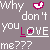 A static contact sheet of 8 animated frames showing a pixel art icon with repeated text and heart symbols on a gray background.
