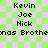 Pixelated text displays names and partial phrases on a green-and-purple checkered background with visible pixelation artifacts.