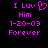Pixelated text in bright pink on black background with one version showing a heart symbol replacing the 'o' in 'Luv'.