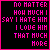 A 5x5 contact sheet of animated frames showing a repeating text pattern in bright pink on black background with subtle frame-to-frame variations including dotted borders and heart symbols.