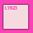 Pixelated pink text 'LYNZI' on light background with heart symbols, transitioning from single name to full phrase across frames.