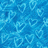 A blue background with a pixelated heart pattern on the left and pink text reading 'I Love You' in three sections.