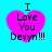 A static image with four identical pink heart-shaped icons on a cyan background, each containing text.