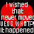 Red broken heart with white pixelated text over black background, displaying phrases about wishing a heart never moved and guessing what happened.