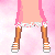 Pixelated character with brown hair and pink accessories transitions from full-body to head-only views while text changes from 'I'm single..' to 'I'm single.. and hating it!'