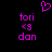 Pixelated purple text and symbols on black background with a heart symbol above the text.