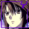 identical anime-style character portraits with brown hair and neutral expression, each framed by colored borders in purple, red, yellow, or pink