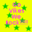 Yellow background with green stars and pink text reading "Go Vikes We Rock!!!" in four identical sections.