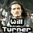 Six celebrity headshots arranged in a with text labels, one blue with pink pixelated text