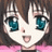 A pixelated anime-style character face with large blue eyes and brown hair on the left, next to a black background with white text reading "Anime IM" above smaller stylized text "cOw" on the right.