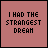 25 square with a reddish-brown background, each containing pixelated text in black and light gray that changes across the