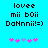 Pixelated text and flower icons on cyan background with animation changes in pink/purple flowers.