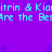 Pixelated text repeats across a purple background with blue starbursts, displaying partial phrases in light blue.