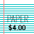 A sequence of text-based animations showing the word 'price' evolving into 'priceless', with a static top section displaying product labels and prices.